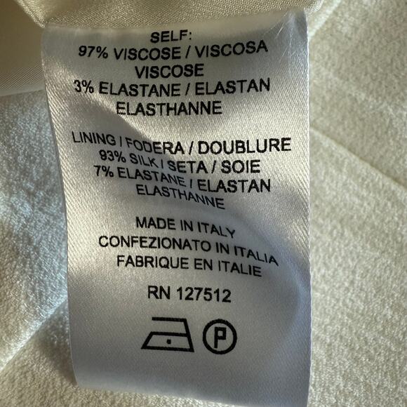 Narciso Rodriguez Wide Leg Pants Size 40 High Waisted Flat Front Side Zipper - Picture 6 of 6